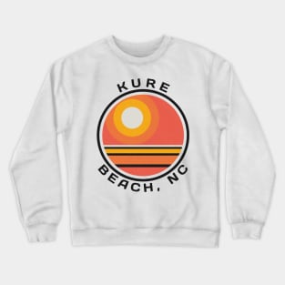 Kure Beach, NC Summertime Vacationing Sunrise Crewneck Sweatshirt